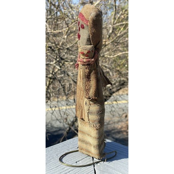 Ancient Antique Chancay Burial Peruvian Inca Native American Doll Baby Handmade - Picture 2 of 13